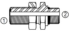 FF31371 ORFS BULKHEAD TO STUD END