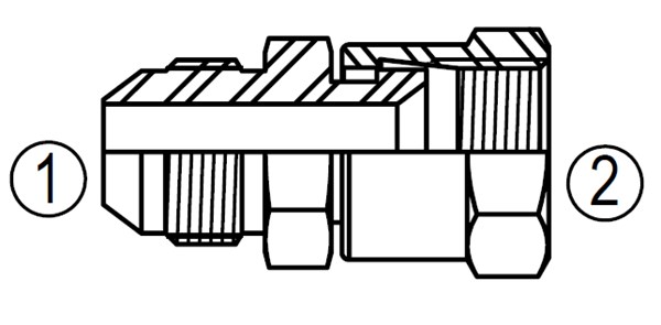 6504 Tube/Swivel Union