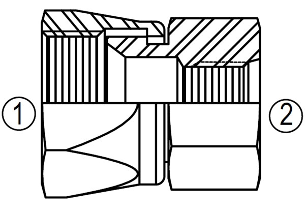 6509 Swivel/ Female Straight Thread Connector