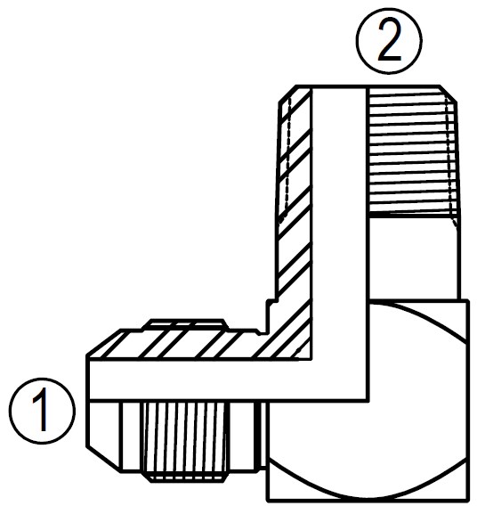 2501 90° Male Elbow