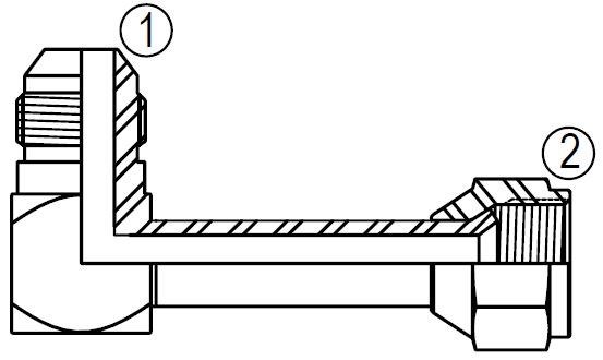 6500-L 90° Long Swivel Elbow