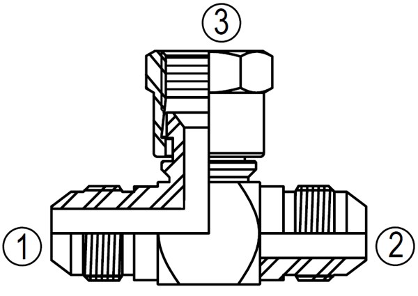 6600 Swivel Branch Tee