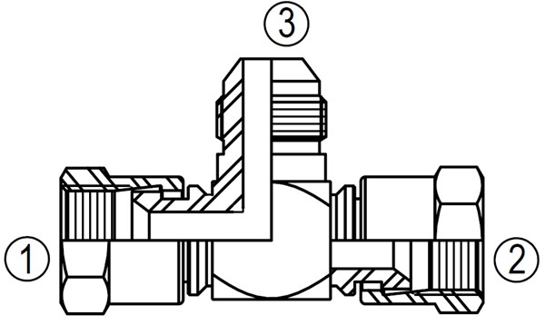 6603 Swivel Run/Run Tee