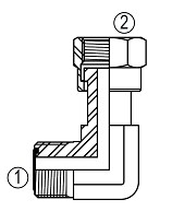 FF6500 90° Swivel Elbow
