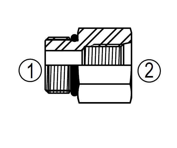 SS6410 Straight Thread Reducer/Expander