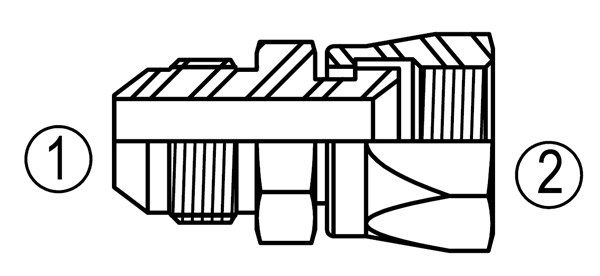 SS6504 Tube/Swivel Union