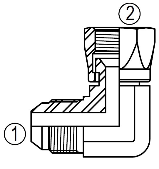 SS6500 90° Swivel Elbow
