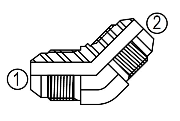 SS2504 45° Union Elbow