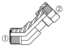 FF6502 45° Swivel Elbow