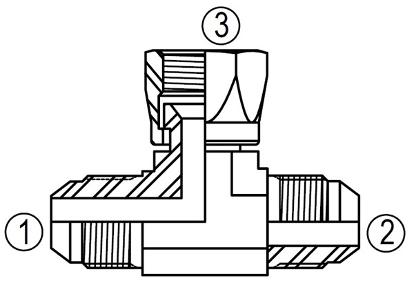 SS6600 Swivel Branch Tee