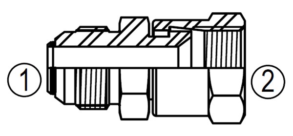 F6504 JIC/Swivel Union