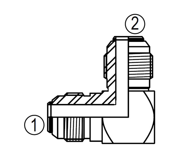 F2500 90° Union Elbow