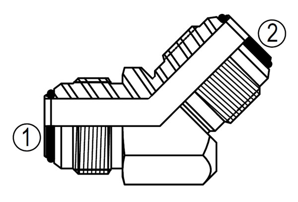 F2504 45° Union Elbow