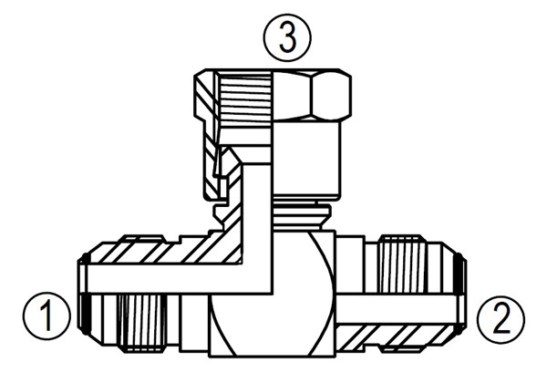 F6600 Swivel Branch Tee