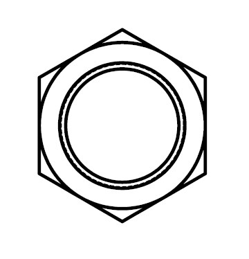306-LN Bulkhead Lock Nut