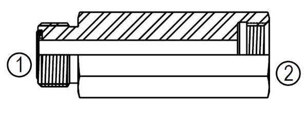 FF31617 MALE TO FEMALE ORFS ADAPTER
