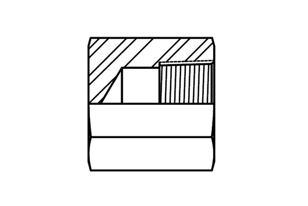 5406-C Heavy Duty Female Pipe Cap Nut