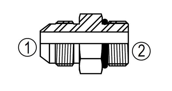 6400 Straight Thread Connector